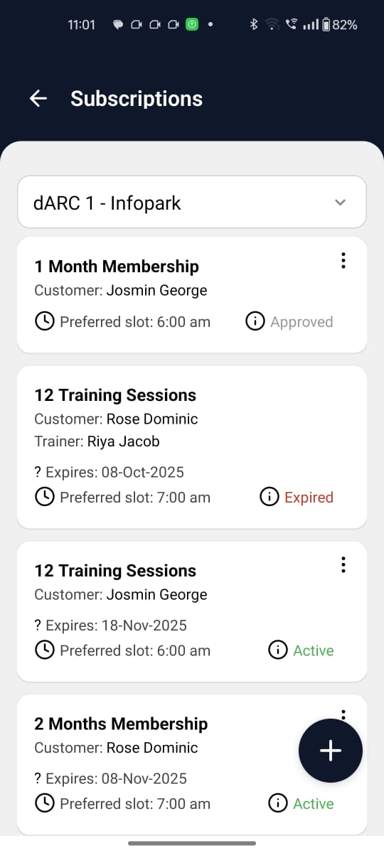 Flex Genie App Screens